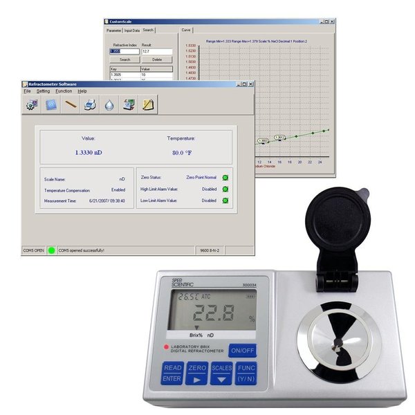 Sper Scientific Lab Digital Refractometer - Programmable 300037